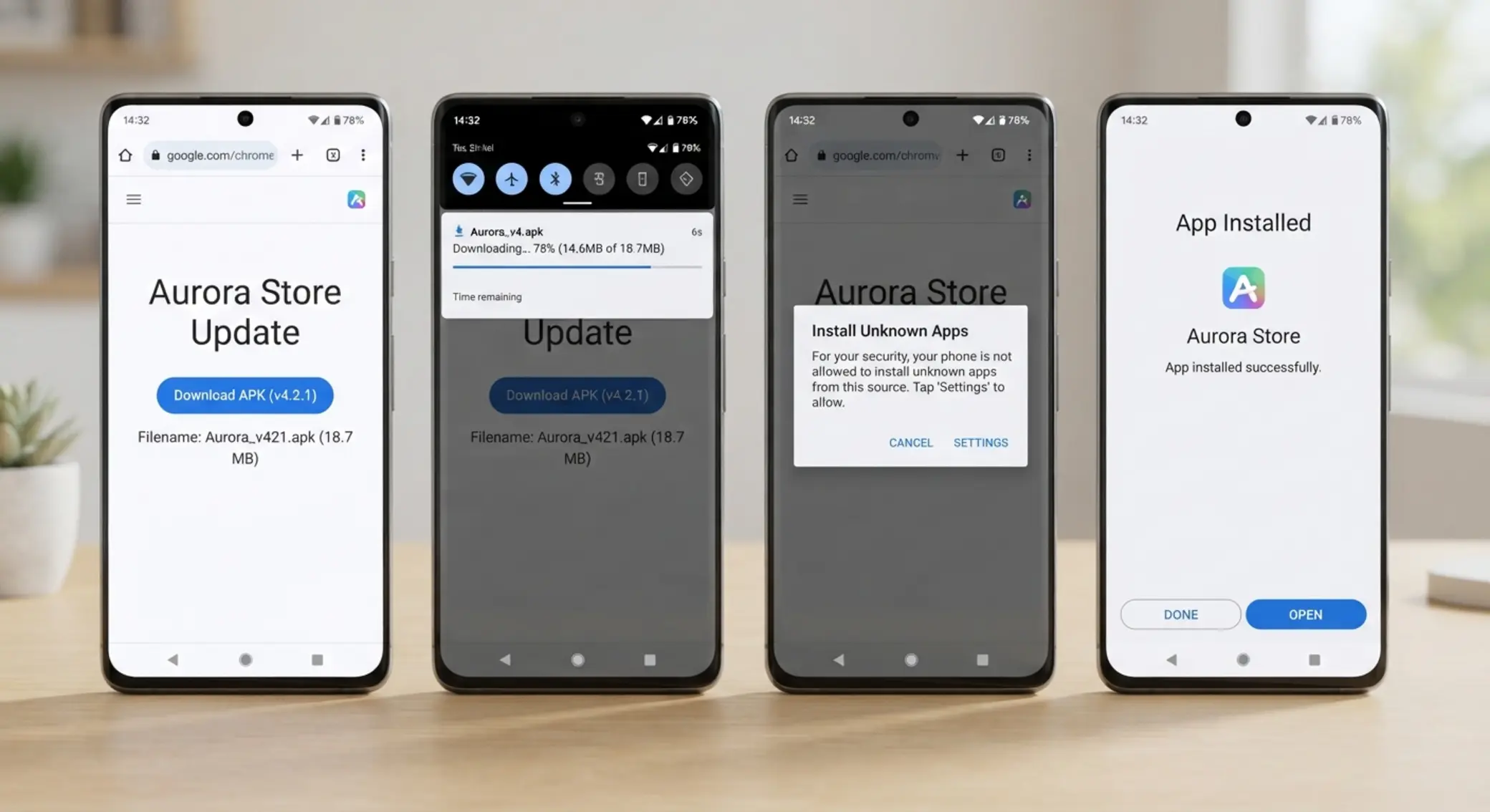 Android mobile download and installation flow for BetXchange app