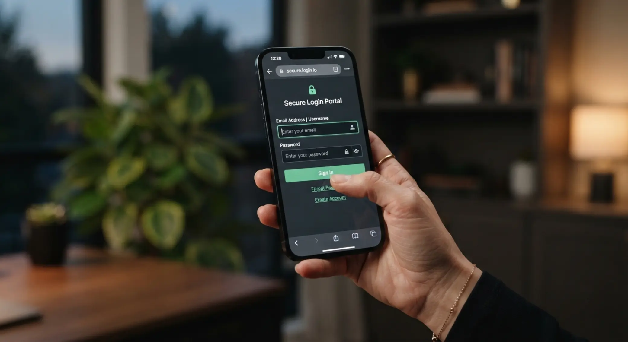 BetXchange mobile login on smartphone Smartphone displaying a secure mobile login form