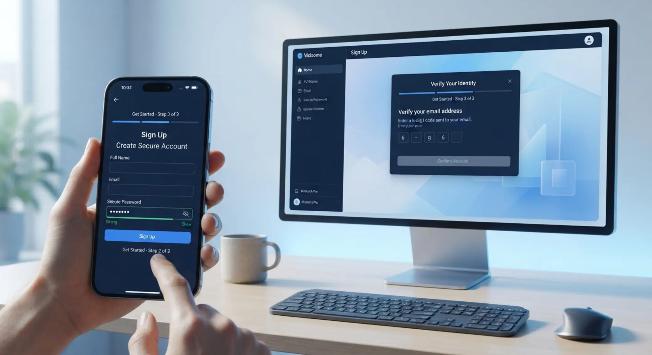 BetX Lesotho registration form on mobile and desktop
