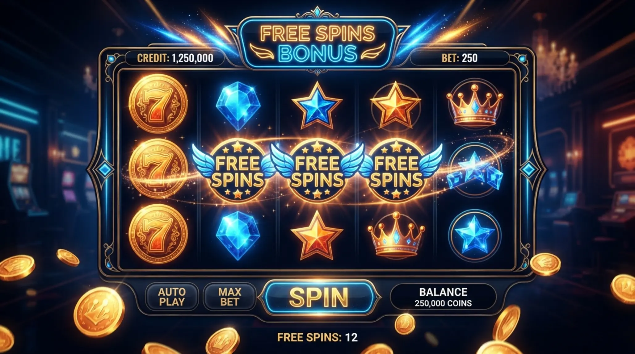 BetX Casino Bonus and Free Spins Visual Slot screen with free spins and casino bonus visuals