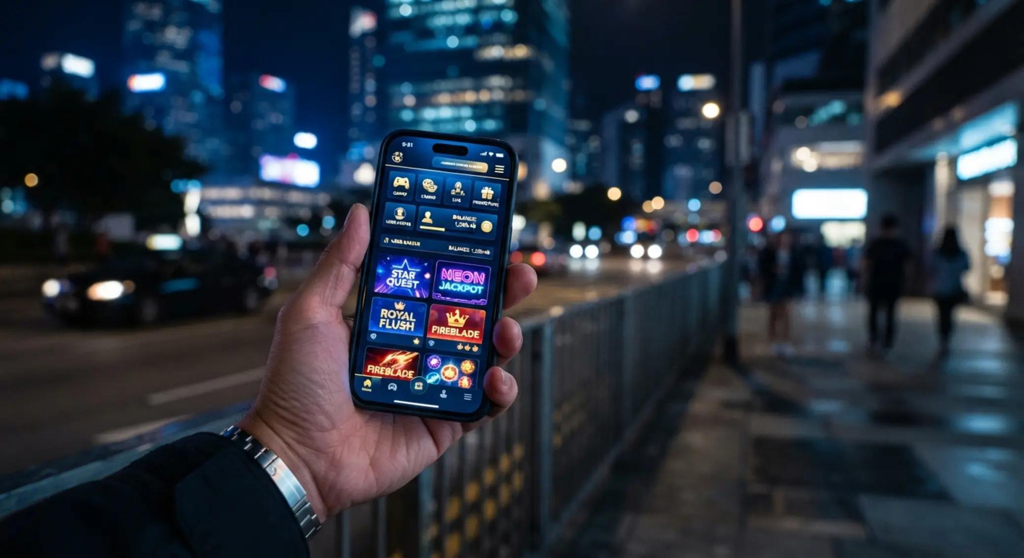 BetXchange mobile registration and access User holding smartphone with BetXchange mobile site open